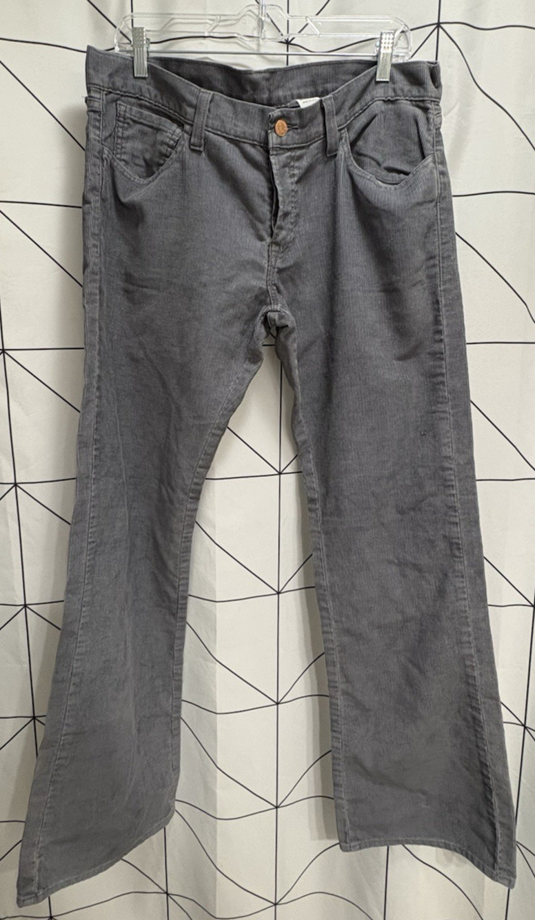 LEVI'S Men's Vintage Skinner Corduroy Jeans 36"W X 32"L Gray Cords Made in USA